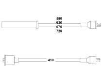 HELLUX HBK.3473 BUJİ KABLOSU SUZUKI VITARA 1.6L G16A 8 supap SE416 - 3 kapı 88-91 - Görsel 1
