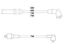 HELLUX HBK.3480 BUJİ KABLOSU SUZUKI CARRY 1.0L F10A SK410 89-> - Görsel 1