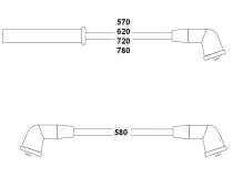 HELLUX HBK.3535 BUJİ KABLO TAKIMI MAZDA 323 1.6L B6 SEPHIA 1.6L 89 94 - Görsel 1