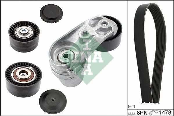 INA 529021110 KANALLI KAYIS SETI KUTUKLU BMW F20 F21 F22 F30 F32 F10 F25 F26 F15 E70 F16 xDrive - Görsel 1