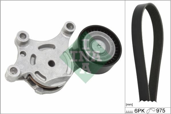 INA 529026110 ALTERNATÖR GERGİ KİTİ 6PK975 P207-P308-P3008-P5008-PARTNER-BERLINGO-C3-C4-C5-DS3-DS4 1.4-1.6 HDI - Görsel 1