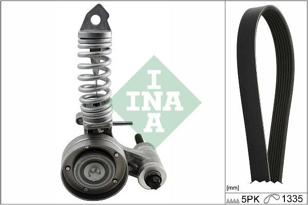 INA 529029510 ALTERNATÖR GERGİ KİTİ 5PK1335 KAYIŞ ASTRA J CORSA C CORSA D 1.2-1.4 K015PK1355 1340017-55562422-55562423 - Görsel 1