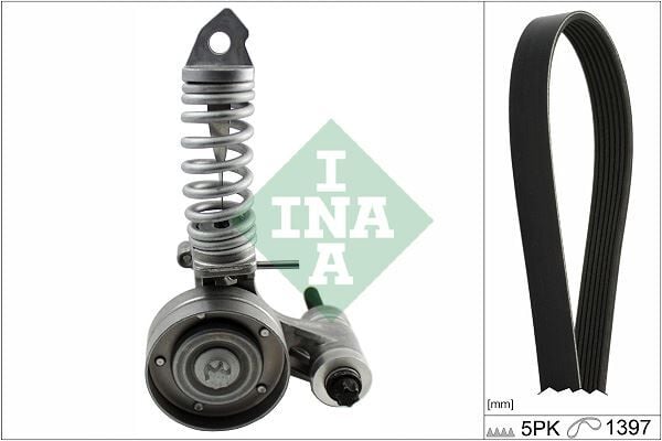INA 529032610 ALTERNATÖR GERGİ KİTİ 5PK1397 KAYIŞ INSIGNIA A-ASTRA J-CORSA E 1.4 A14NEL-NET-B14NEL-NET-D14NET-EL 1340018-55583125-11288511919 - Görsel 1