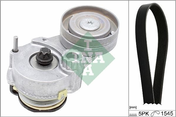 INA 529032910 ALTERNATÖR GERGİ KİTİ 5PK1545 KAYIŞ ASTRA H-G-VECTRA C-ZAFIRA B 1.6 Z16XEP-XER-XE1-A16XER-LEL-LER 55350421-6340606 - Görsel 1