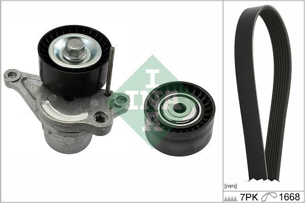INA 529035610 V KAYIS SETİ RENAULT MASTER III 10> OPEL MOVANO B 10> 2.3dCi 2.3CDTI 7 KANAL - Görsel 1