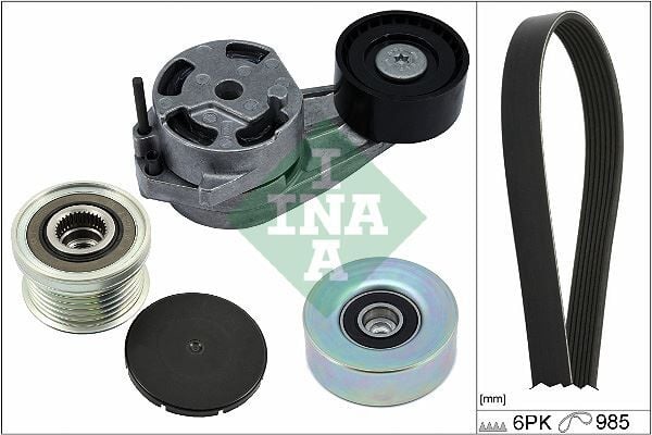 INA 529048220 KANALLI KAYIS SETI BMW F20 F21 F30 F31 F35 KUTUKLU. ALTERNATOR KASNAKLI - Görsel 1