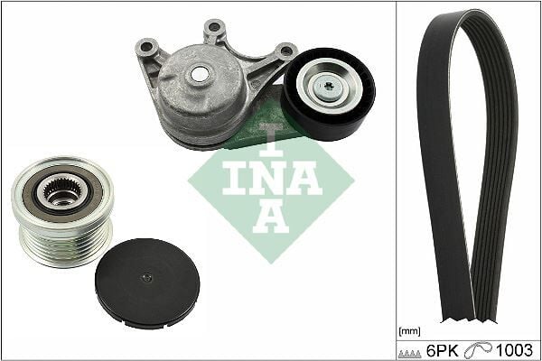 INA 529048320 KANALLI KAYIS SETI BMW F20 F21 F22 F23 F30 F31 F34 F35 F32 F33 F36 F07 F10 F11 F18 E84 F25 F26 F15 F 16 E89 KUTUKLU. ALTERNATOR KASNAKLI - Görsel 1