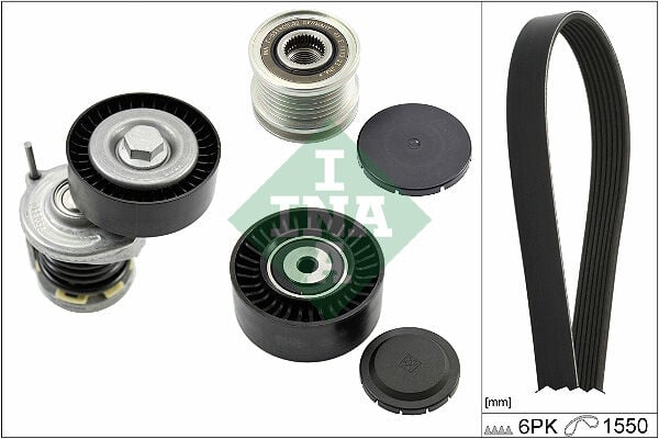 INA 529058620 V KAYIŞ SETİ T5.5-CRAFTER-POLO-PASSAT-GOLF6 1.2 TDI 1.6 TDI-2.0 TDI 2010> CAAA-CAAB-CAAC-CAYB-CAYC- CAYD-CBAA-CBAB-CBAC-CKUB-CKTB-CFWA - Görsel 1