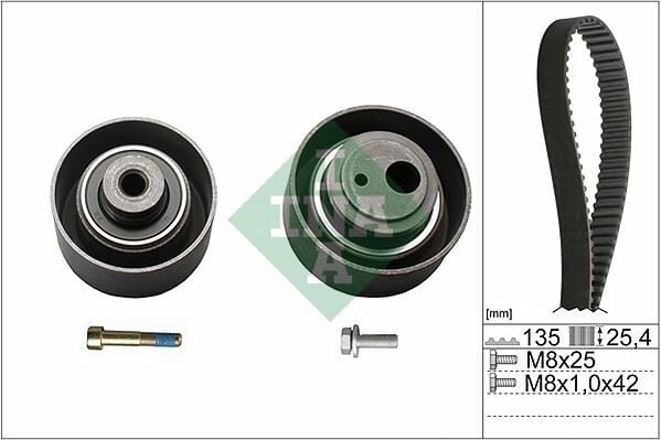 INA 530005510 EKSANTRİK GERGİ KİTİ 134x254 P106 II 1.6 96- TU5J4 -SAXO 1.6 96-03 TU5JP4 K015458XS - Görsel 1