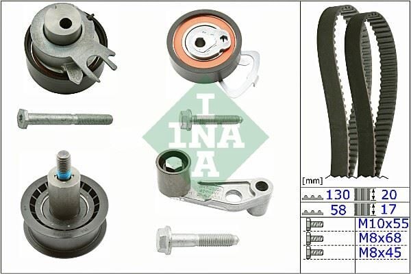 INA 530036010 TRİGER SETİ 130x20 POLO-CORDOBA-GOLF4-FABIA-BORA 1.4-1.6 16V BCB-BBY-BUD-BBZ-BKY-AHW-AJV-AZD-CGGB - Görsel 1