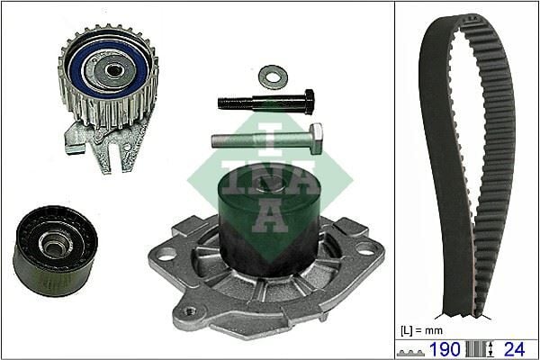 INA 530062230 DEVİRDAİMLİ TRİGER SETİ 190x240 BRAVA 96-01 -BRAVO 96>DOBLO 01>MAREA 99-02 -IDEA 04>1.9JTD - Görsel 1