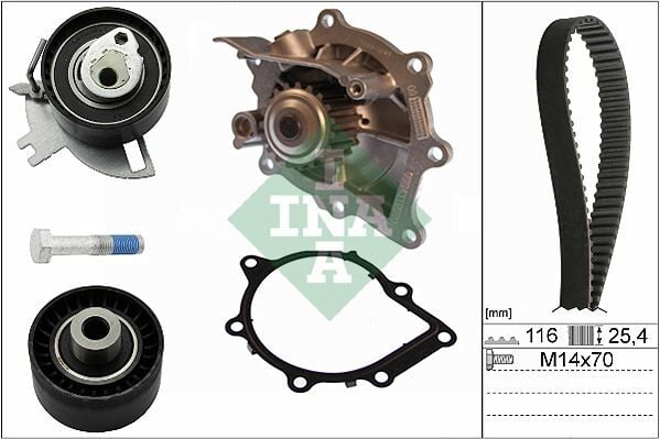 INA 530069130 EKSANTRİK GERGİ KİTİ DEVIRDAİM 116 DİŞ OPEL VIVARO C-ZAFIRA LIFE-BOXER-JUMPER-P308-P407-P508-P3008 -P5008-EXPERT-JUMPY C4-C5-C6-FOCUS- C-MAX-MONDEO-KUGA 2.0-2.2 BlueHDI- DISCOVERY SPORT L550-FREELAND - Görsel 1
