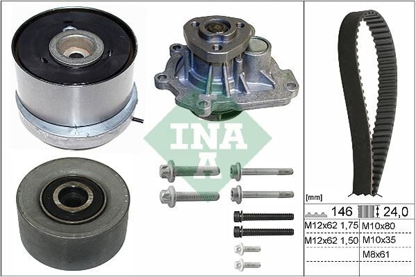 INA 530072430 DEVİRDAİMLİ EKSANTRİK GERGİ KİTİ 146x240 ASTRA H-J-INSIGNIA-VECTRA C-CRUZE 1.6-1.8 Z16XEP-XER-A16LET-XER-B16XER 71739779-24405895-25195119-1334142 - Görsel 1