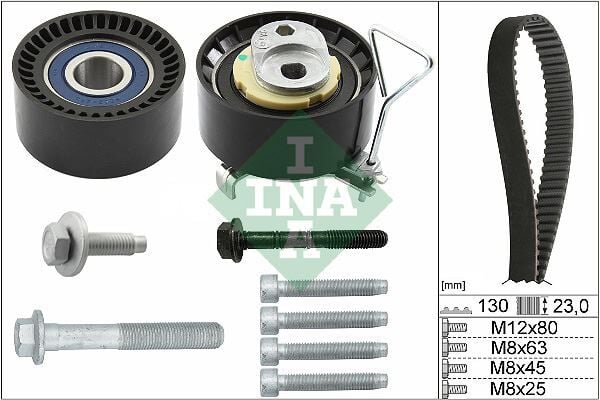 INA 530074610 EKSANTRİK GERGİ KİTİ VOLVO S60 1.5T3 2.0 T3 T4 T5 T6 T8 15-18 S80 S90-V40-V60 V70 V90 XC40 XC60 XC90 130DİŞ X 23 31460035 - Görsel 1