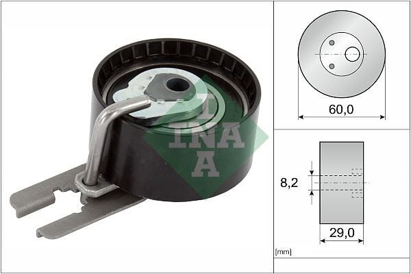 INA 531055510 EKSANTRİK GERGİ RULMANI P206-207-307-308-407-PARTNER-BIPPER-FOCUS-FIESTA-JUMPY-XSARA 1.4HDI-1.6HDI - Görsel 1