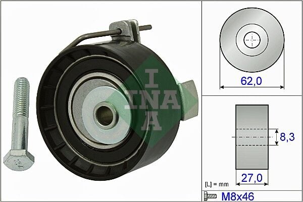 INA 531081310 EKSANTRİK GERGİ RULMANI FORD FOCUS-FİESTA 02> 1.25-1.6 ZETEC - Görsel 1