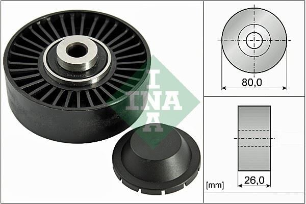 INA 532037020 ALTERNATÖR GERGİ RULMANI BRAVA-BRAVO I-II-DOBLO-MAREA-IDEA-MAREA-PALIO-PUNTO-STILO 1.9D-1.9TD-1.9JTD - Görsel 1