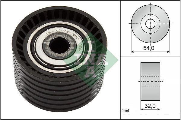 INA 532077410 EKSANTRİK GERGİ RULMANI CLIO-MEGANE 1.4 16V - CLIO-LAGUNA-SCENIC-TRAFIC 2.0 16V - LAGUNA-SCENIC 1.6 16V - Görsel 1
