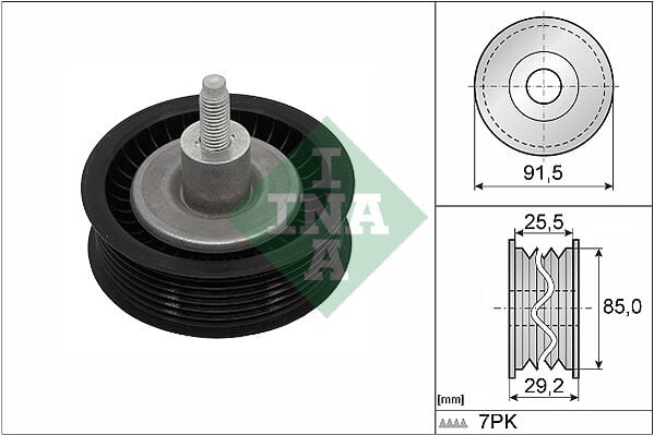 INA 532090910 V KAYIŞ GERGİ RULMANI FORD TRANSİT-RANGER 11> 2.2 TDCİ KANALLI RULMAN - Görsel 1