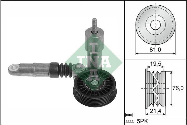 INA 534001410 ALTERNATÖR GERGİ RULMANI KÜTÜKLÜ KOMPLE PASSAT-A4 1.9 TDI AVF-AVB - Görsel 1
