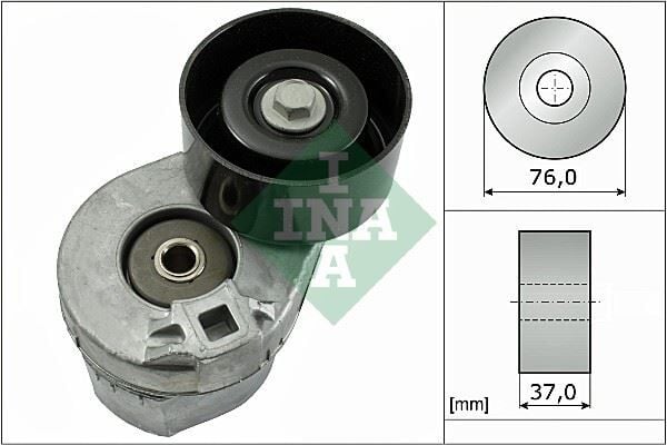 INA 534003110 ALTERNATÖR GERGİ RULMANI KUTUKLU TRANSİT V184 2.4 DI-2.4 TDI-2.4 TDE 00-06 76X37X17 - Görsel 1