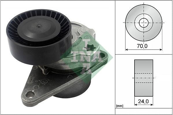 INA 534010310 ALTERNATÖR GERGİ RULMANI KÜTÜKLÜ VOLVO S40 95-04 S60-S80-S70-V40-C70-V70-XC70-XC90 - Görsel 1