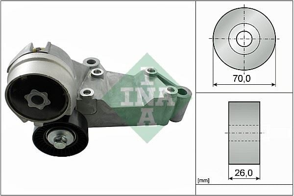 INA 534014610 ALTERNATÖR GERGİ RULMANI KÜTÜKLÜ CONNECT 02>14 FOCUS I 98>04 1.8 TDCİ - Görsel 1