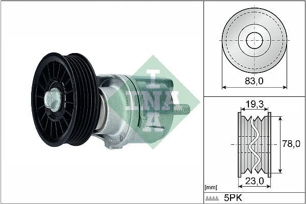 INA 534018510 ALTERNATÖR GERGİ RULMANI GERGİ KÜTÜĞÜ PASSAT-A4-A6 1.9 TDI AFN-AVG-AHU - Görsel 1