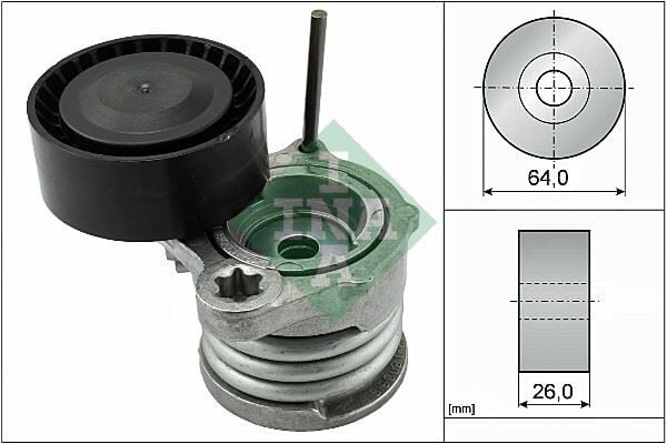 INA 534033110 KAYIS GERGI RULMANI BMW N47 M47 M57 E87 E90 E91 E92 E93 KUTUKLU - Görsel 1