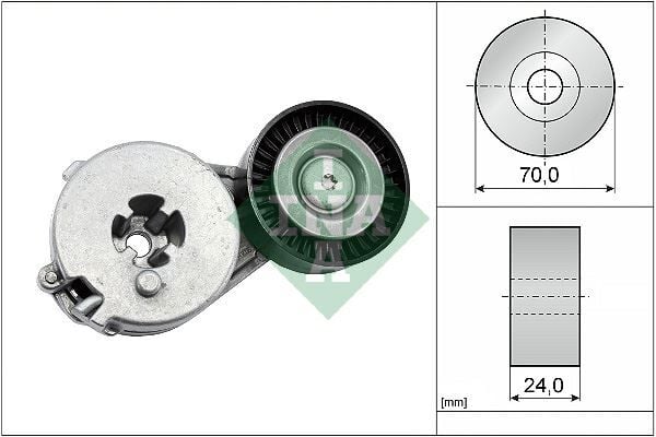 INA 534033310 ALTERNATÖR GERGİ RULMANI KÜTÜKLÜ A4-A5-Q5 1.8TFSI CFPA-CJKA-CAEB-CDHA - Görsel 1