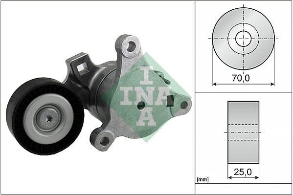 INA 534036210 ALTERNATÖR GERGİ RULMANI P307-308-407-607-807-C4-C5-C8 1.8 16V-2.0-2.0 16V - Görsel 1