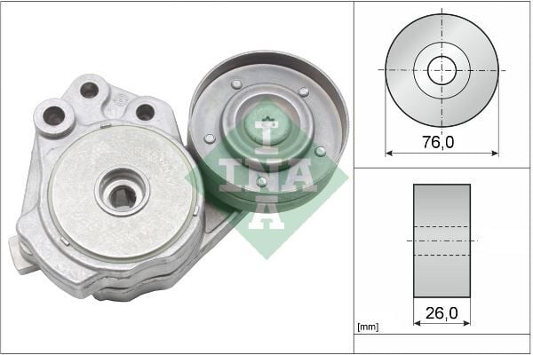 INA 534037410 ALTERNATÖR GERGİ RULMANI V KAYIŞ GERGİ KÜTÜĞÜ GOLF5-JETTA-PASSAT-TİGUAN-A3 1.4 TDI BLG-BMY-CAVA - Görsel 1