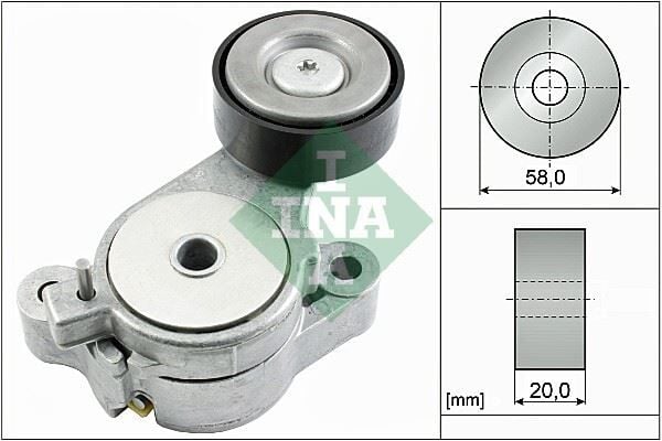 INA 534039610 ALTERNATÖR GERGİ RULMANI KÜTÜKLÜ GOLF5/6-JETTA-PASSAT-SCIROCCO-TIGUAN-A3-LEON 1.4TSI 04-10 BLG-BM Y-CAVA - Görsel 1