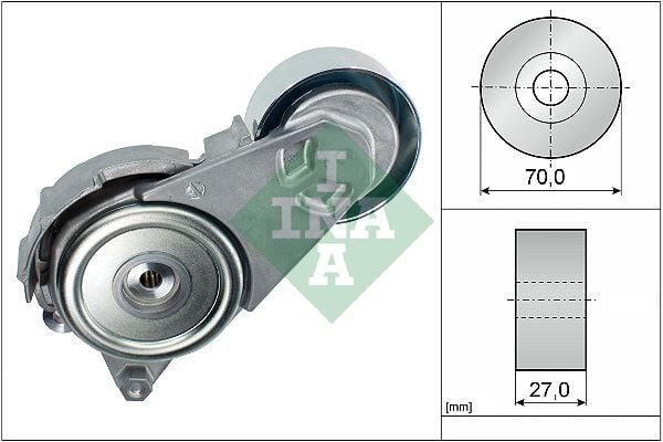 INA 534040810 ALTERNATÖR GERGİ RULMANI KÜTÜKLÜ TOYOTA AURIS COROLLA 1.4L 1NDTV NDE150 NDE180 6 vites 10-18 / Y ARIS 1.4L 1NDTV D-4D NLP130 6 vites 10-> - Görsel 1
