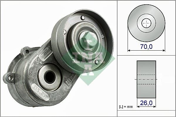 INA 534044810 ALTERNATÖR GERGİ RULMANI KÜTÜKLÜ JEEP CHEROKEE-CHRYSLER VOYAGER 2.5-2.8CRD 01> DODGE CARAVAN-NITRO - Görsel 1