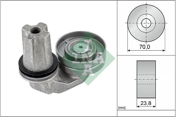 INA 534063510 KAYIS GERGI RULMANI LAND ROVER 276DT 306DT DISCOVERY III-IV L319 RANGE ROVER SPORT I L320 KUTUKLU - Görsel 1