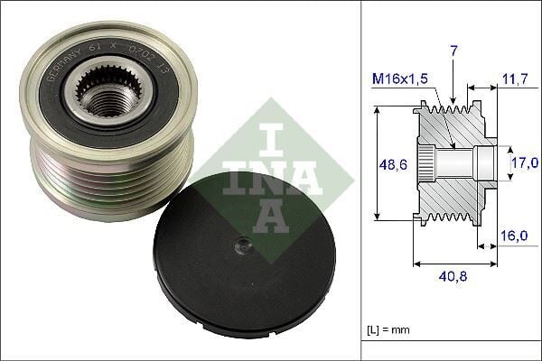 INA 535008010 ALTERNATÖR KASNAĞI 7 KANAL CAPTUR I 13>CLIO IV 12>MASTER III 10>MEGANE IV 15>KADJAR 15>FLUENCE 09> CLIO V 19>DUSTER 10>JOGGER 23>QASHQAI II 13>0.9TCe 1.0TCe 1.2TCe 1.3TCe 1.5dCi 1.6dCi 2.0dCi 2.3dCi - Görsel 1