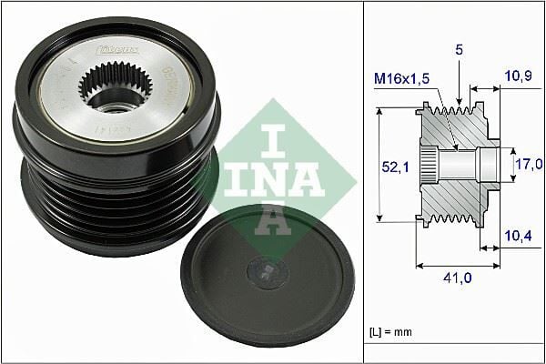 INA 535027210 ALTERNATOR KASNAGI MERCEDES W176 W246 C117 X156 - Görsel 1