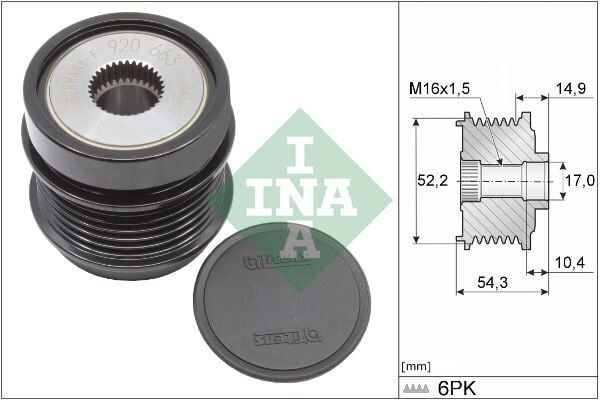 INA 535034210 ALTERNATOR KASNAGI MERCEDES W205 S205 C205 A205 W213 C253 - Görsel 1