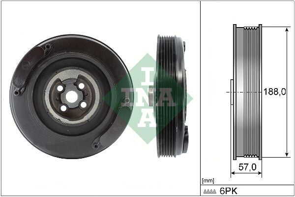 INA 544000210 KRANK KASNAĞI TRANSPORTER T4-VOLT LT35 2.4D-2.5 TDI-CRAFTER 2.5 TDI ANJ-APA-AAT-AAB-AGX - Görsel 1