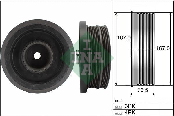 INA 544008210 KRANK KASNAGI BMW M47N E87 E46 E90 E91 E60 E61 E83 - Görsel 1