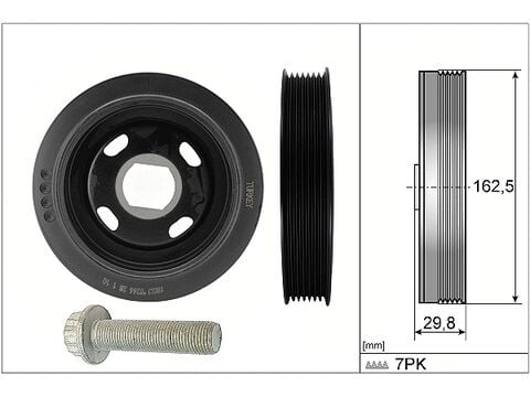 INA 544017920 KRANK KASNAĞI RENAULT KADJAR 15>TALISMAN 15>MEGANE IV 15>SCENIC IV 15> TRAFIC III 15> 1.6dCi R9M 7 KABURGA - Görsel 1
