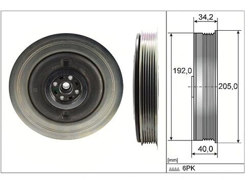 INA 544050410 KRANK KASNAGI VOLVO S60 II 2.0 D2 15>18 S80 II D4 13>16 S90 II D3 16>18 V40 V70 III D2 13>16 XC40 2.0 D3 18>21 T4 AWD 14> - Görsel 1