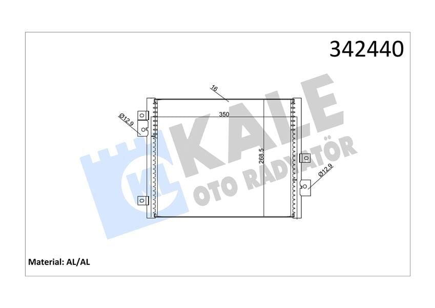 KALE 342440 KLİMA KONDENSERİ PORSCHE 911-TARGA-BOXSTER-CAYMAN AL-AL - Görsel 1