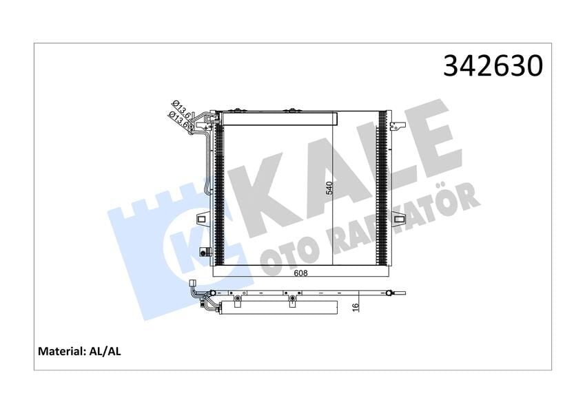 KALE 342630 KLIMA RADYATORU MERCEDES W164 X164 W251 - Görsel 1