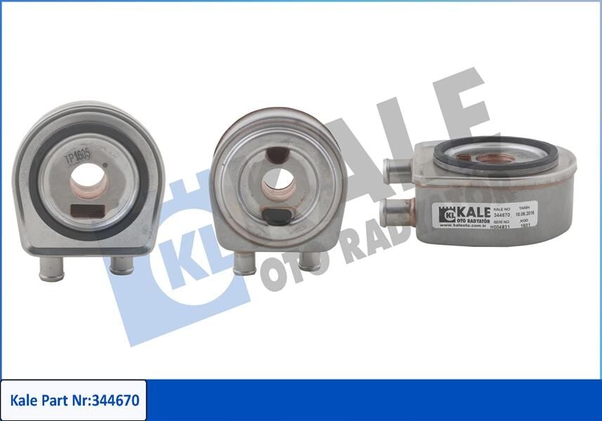 KALE 344670 YAĞ SOĞUTUCU RENAULT TRAFIC II 01>06 MEGANE I 96> MEGANE II 02>08 MASTER II 01>06 LAGUNA I-II 96>07 CLIO II 98> KANGOO 01> 1.9dCi F9Q - Görsel 1