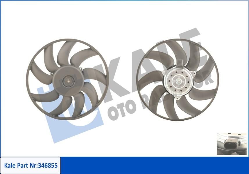 KALE 346855 FAN MOTORU SAĞ A4 08>A5 08>A6 11>Q5 09>EXEO 10> 2.0TDI-3.0TDI - Görsel 1