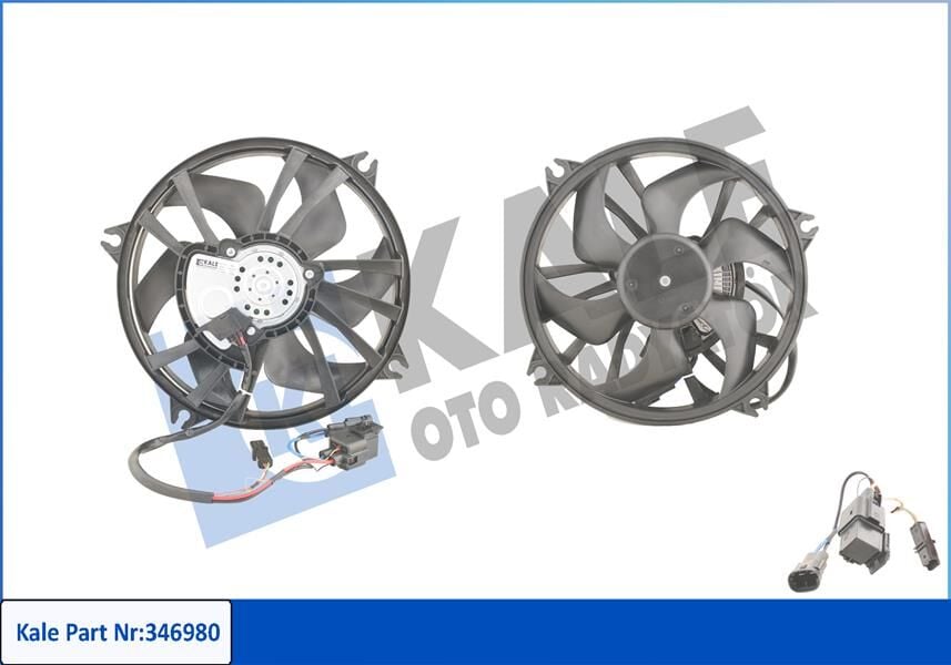 KALE 346980 FAN MOTORU P308-P407-P807-C5-C8 1.6 HDİ-1.8/2.0 16V - Görsel 1