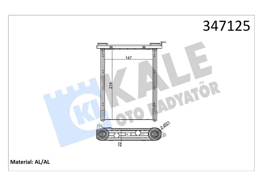 KALE 347125 KALORİFER RADYATÖRÜ MGN III-FLUENCE 213X148X22 - Görsel 1