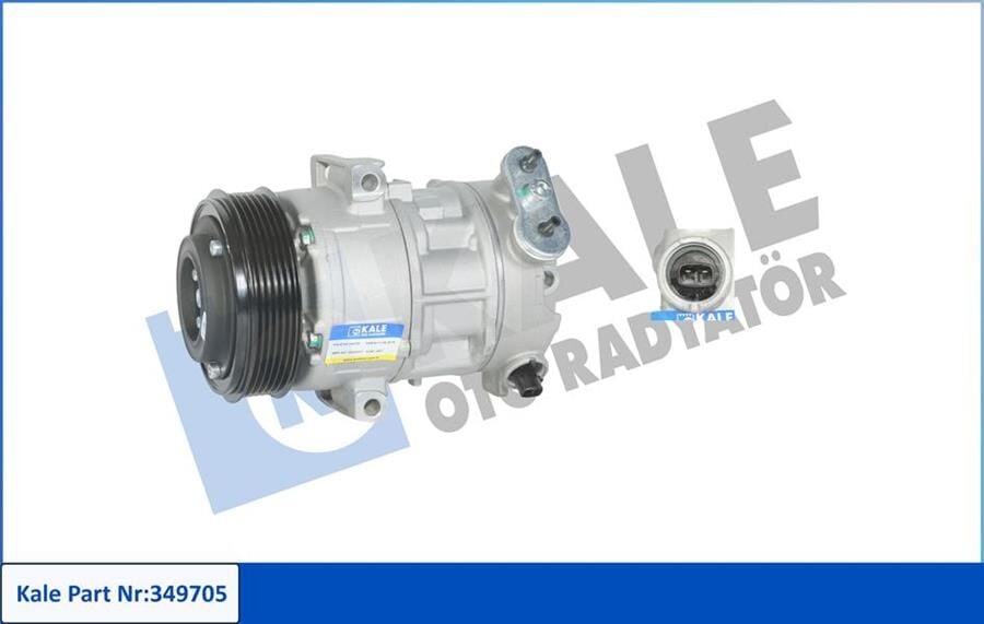 KALE 349705 KLİMA KOMPRESÖRÜ CORSA D 1.3 CDTI-1.7 CDTI 06 >AGILA 1.3 CDTI 08 >MERIVA 1.3 CDTI 03-09 - Görsel 1